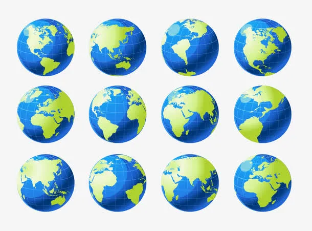 矢量图地球免抠