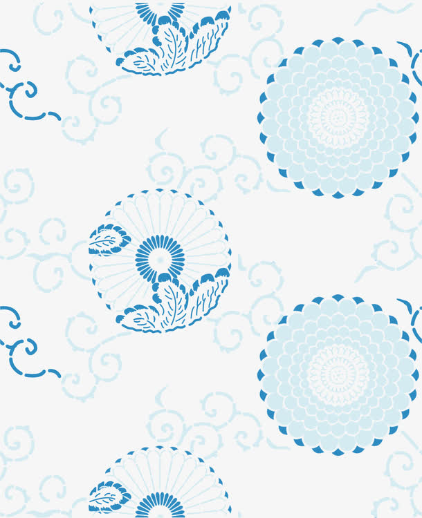 日本传统花纹免抠