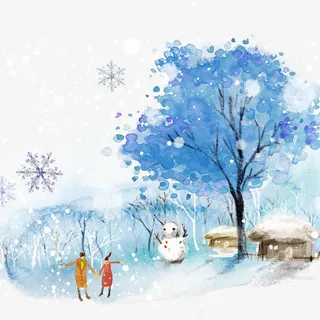 水彩画素材免抠