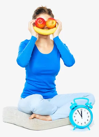 创意女性瑜伽训练养生图片免抠