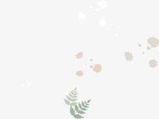 彩色艺术墨迹树枝免抠