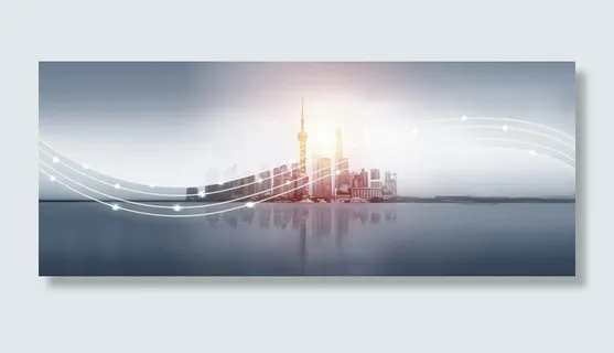 科技城市简约设计背景高清