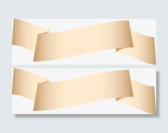 羊皮卷中式卷轴矢量图免抠