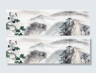 中国风画册素材背景高清