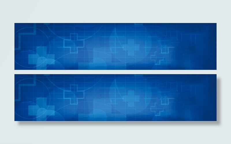 医院蓝色科技背景banner高清