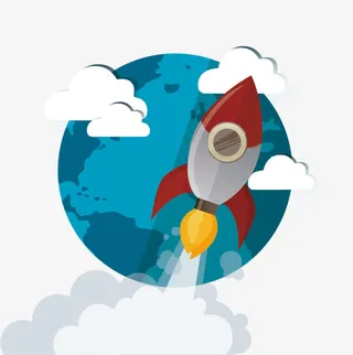 卡通航天素材免抠