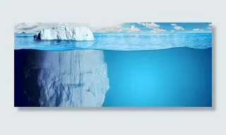 蓝色海洋水纹化妆品banner高清