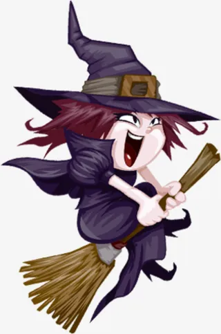 万圣节巫婆11免抠