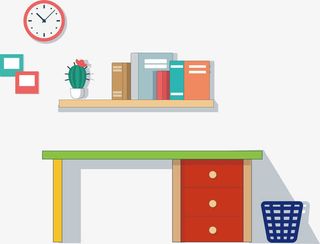 一套家具周年庆线框一套家具免抠