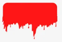 红色滴墨水对话框免抠