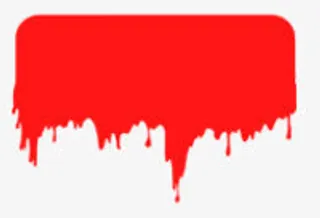 红色滴墨水对话框免抠
