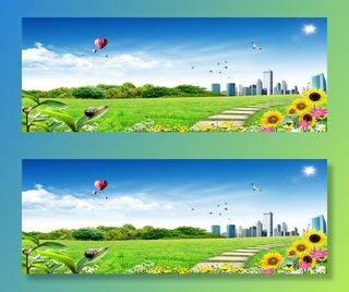 城市风景海报高清另类其他背景