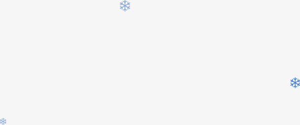 蓝色小雪花飘落免抠
