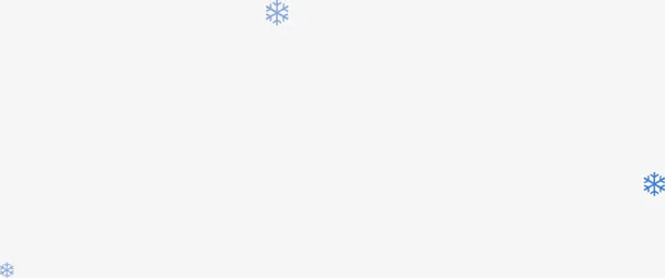 蓝色小雪花飘落免抠