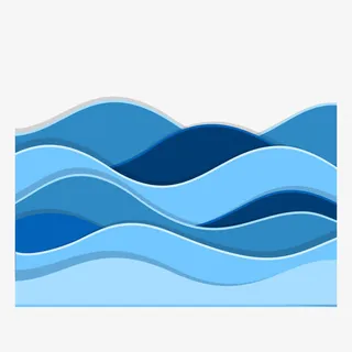 蓝色大波浪线条背景