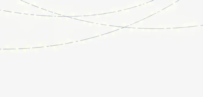 夜晚的彩灯免抠