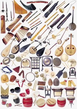 中国古典乐器大全PSD免抠