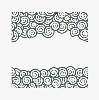 祥云底纹装饰免抠