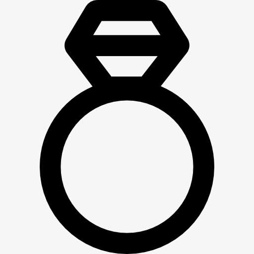 结婚戒指图标免抠