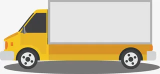 送货车png元素免抠