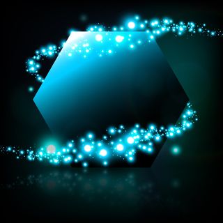 蓝色绚丽背景图高清