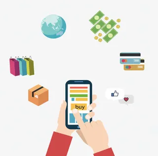 双手操作手机屏幕免抠