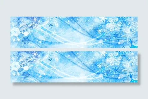 冰雪创意banner背景图