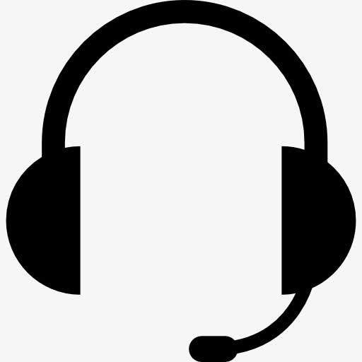 麦克风的音频耳机心耳图标免抠