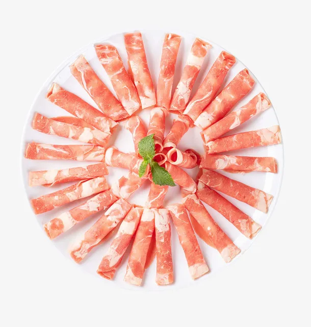 火锅食材  羊肉卷 牛肉卷  肉免抠