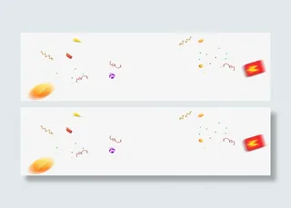 背景装饰漂浮彩带免抠