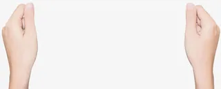 白色纸张艺术手势免抠