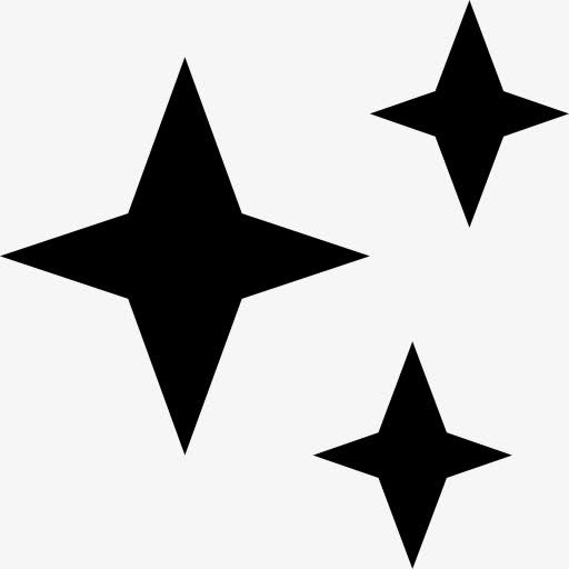 星星天气符号三形状图标免抠
