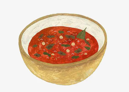 卡通西红柿汤免抠