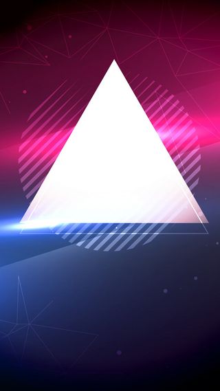 线条科技感红色立体图形H5背景高清