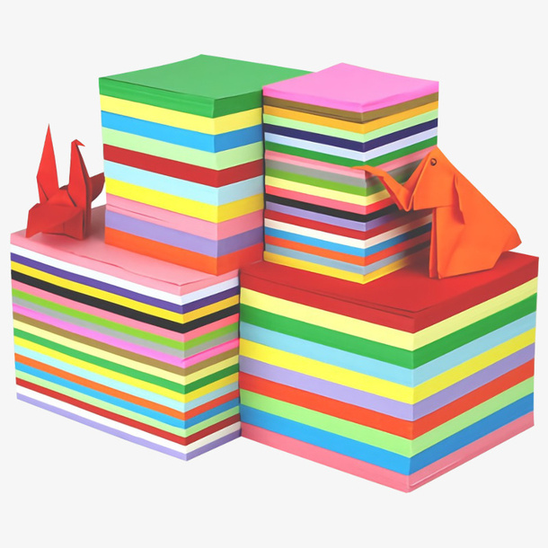 彩色手工折纸免抠