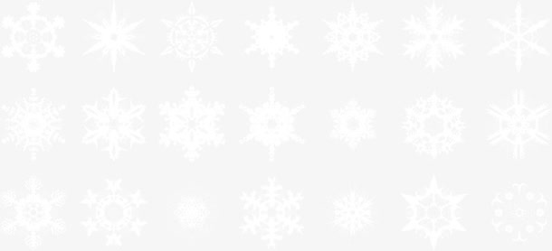 21款雪花PSD素材免抠