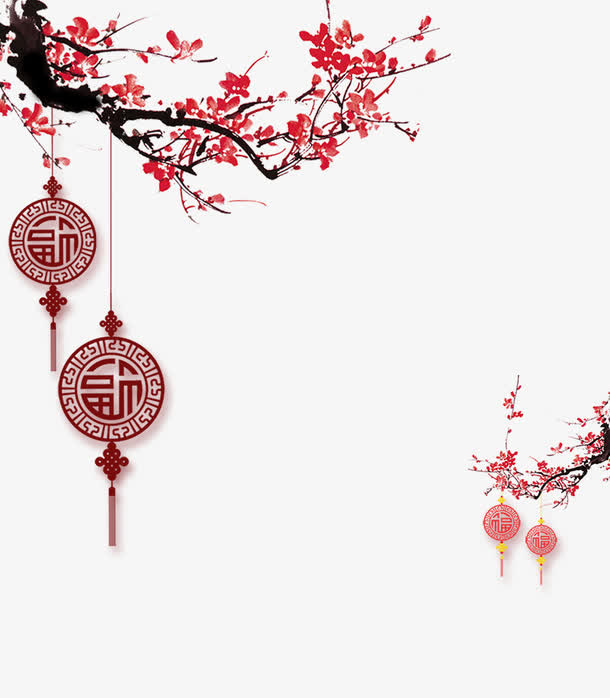 梅花中国风素材免抠