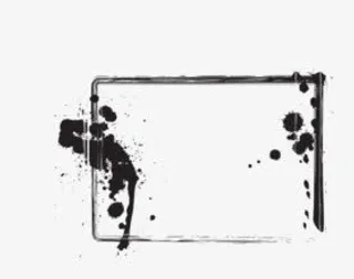 墨迹边框素材免抠