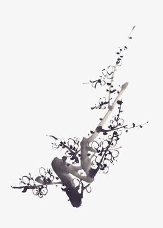 水墨梅花图片素材免抠
