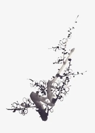 水墨梅花图片素材免抠