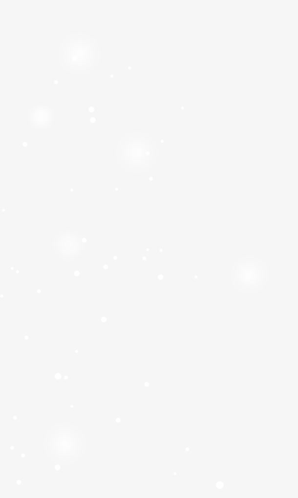 白色漂浮雪花免抠
