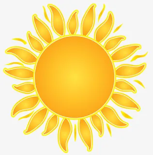 太阳猛烈阳光夏日夏天免抠