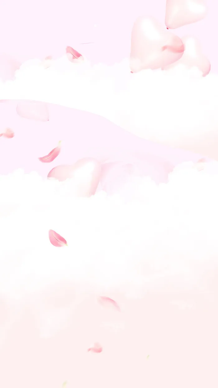 粉色花瓣H5背景高清