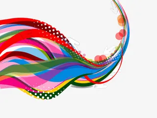 彩色光效图案免抠