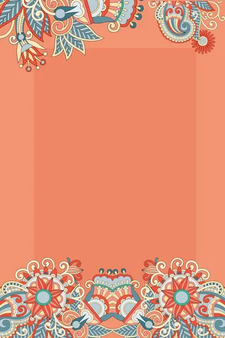 矢量民族布艺花纹底纹背景高清