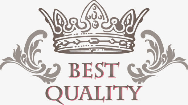 灰色手绘复古皇冠免抠