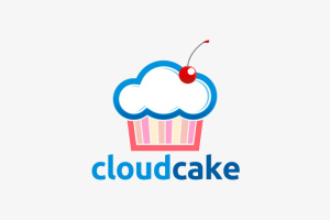 可爱的蛋糕logo免抠标签元素