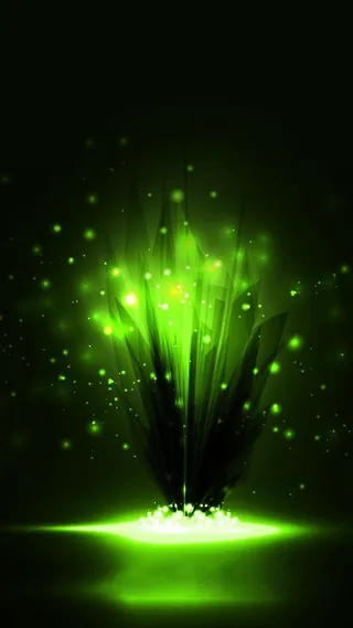 黑夜中的绿光H5背景素材高清