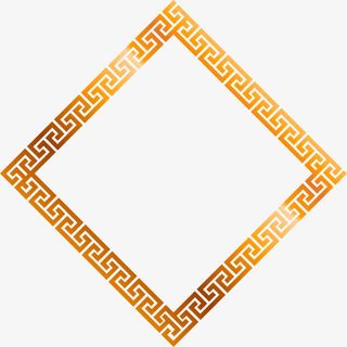 金色古典闪耀框架免抠