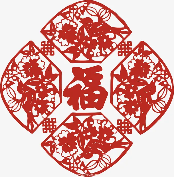春节福字剪纸福字免抠节日元旦/春节/元宵元素